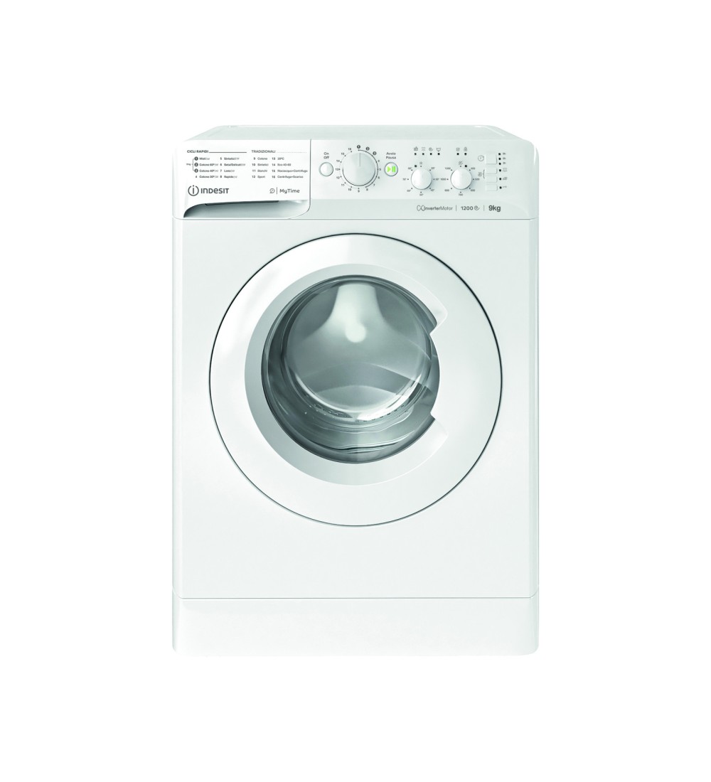 Indesit Indesit Lavatrice a Libera Installazione Carica Frontale MTWC 91296 W IT 9 kg 1200 Giri Classe A Motore Inverter Bianco Indesit Indesit Lavatrice a Libera Installazione Carica Frontale MTWC 91296 W IT 9 kg 1200 Giri Classe A Motore Inverter Bianco