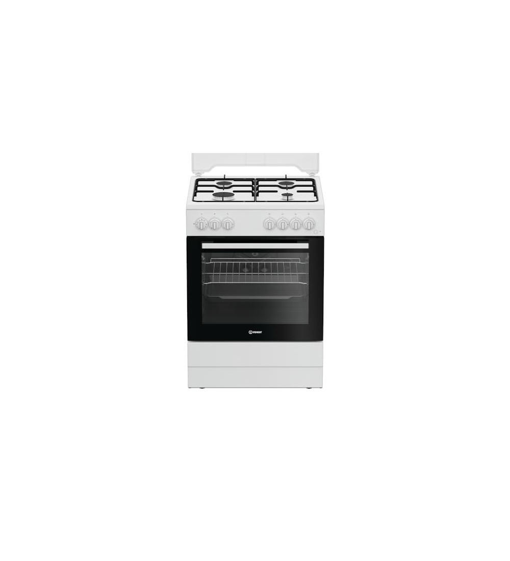 Indesit Indesit I6GGKMW Cucina a Gas 60 cm 4 Fuochi Forno a Gas 64 Litri Bianco Classe A Indesit Indesit I6GGKMW Cucina a Gas 60 cm 4 Fuochi Forno a Gas 64 Litri Bianco Classe A