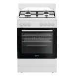 Indesit Indesit I6GGKMW Cucina a Gas 60 cm 4 Fuochi Forno a Gas 64 Litri Bianco Classe A