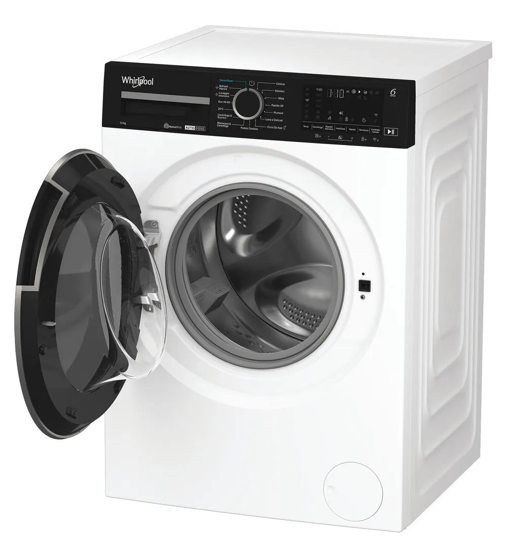 WHIRLPOOL LAVATRICE 12KG WIFI INVERTER VAPORE 1400GIRI WPM 27W ADS IT WHIRLPOOL LAVATRICE 12KG WIFI INVERTER VAPORE 1400GIRI WPM 27W ADS IT