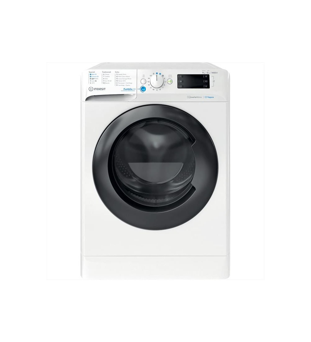 INDESIT LAVASCIUGA 9/6KG INVERTER D/A VAPORE 1400GIRI BDE 96436 WKV IT INDESIT LAVASCIUGA 9/6KG INVERTER D/A VAPORE 1400GIRI BDE 96436 WKV IT