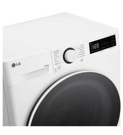 LG LG Lavasciuga Slim D2R5S09TSWW 9 5 kg AI DD Classe E 1200 Giri TurboWash 360 Vapore Allergy Care Bianca