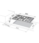 De'Longhi De’Longhi PLI59GHD Piano Cottura da incasso a Gas 5 Fuochi Griglie in Ghisa 90 Cm Inox De'Longhi De’Longhi PLI59GHD Piano Cottura da incasso a Gas 5 Fuochi Griglie in Ghisa 90 Cm Inox