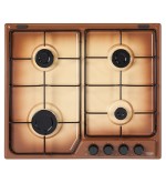 De'Longhi De’Longhi FFT46ASV Piano Cottura da incasso a Gas 4 Fuochi 60 Cm Smaltato Terra di Francia