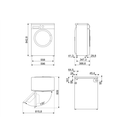 SMEG Smeg LBW40CIT Lavatrice Slim 4 Kg Centrifuga 1000 Giri Profondità 36 Cm Classe D SMEG Smeg LBW40CIT Lavatrice Slim 4 Kg Centrifuga 1000 Giri Profondità 36 Cm Classe D
