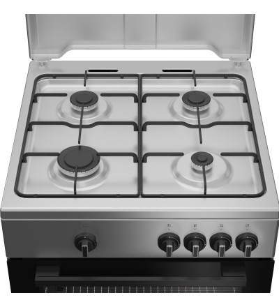 Indesit Indesit I6GGKMS Cucina a Libera installazione 60×60 Piano Gas Forno a Gas 64 L Classe A Silver Indesit Indesit I6GGKMS Cucina a Libera installazione 60×60 Piano Gas Forno a Gas 64 L Classe A Silver