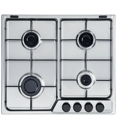 DE LONGHI De’Longhi FFA46ASV Piano Cottura da incasso a Gas 4 Fuochi 60 Cm Inox