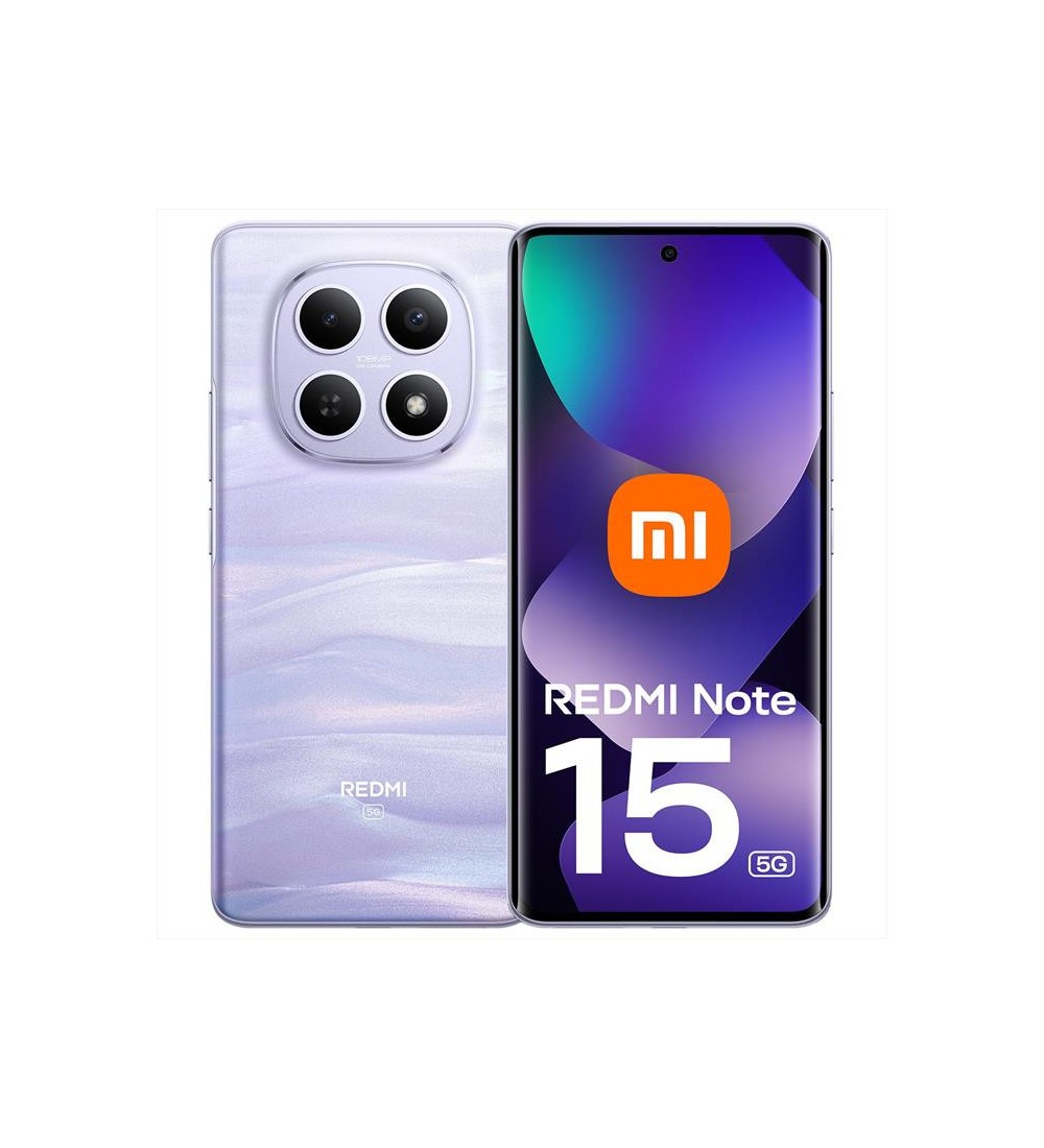 Xiaomi Xiaomi Redmi Note 15 5G 8GB 512GB 6.77 Mist Purple Garanzia Italia 24 Mesi Xiaomi Xiaomi Redmi Note 15 5G 8GB 512GB 6.77 Mist Purple Garanzia Italia 24 Mesi