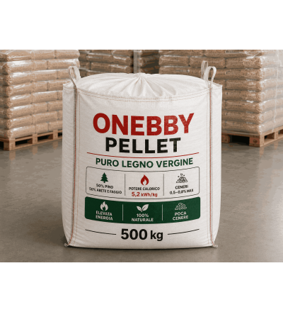 Pellet in Big Bag da 500 kg Puro Legno Vergine Pino Abete e Faggio nostra produzione Preordine Disponibile Pellet in Big Bag da 500 kg Puro Legno Vergine Pino Abete e Faggio nostra produzione Preordine Disponibile