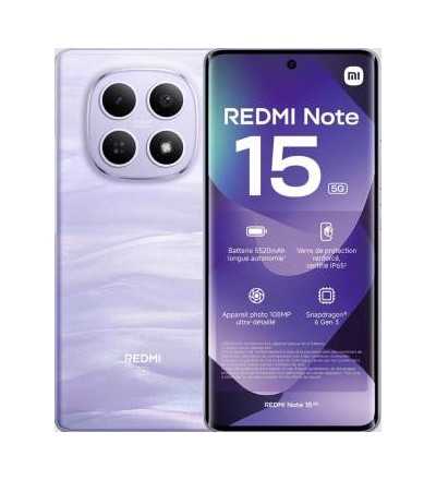 Xiaomi Xiaomi Redmi Note 15 6.77 6GB RAM 128GB 5G Mist Purple Garanzia Europa 24 Mesi